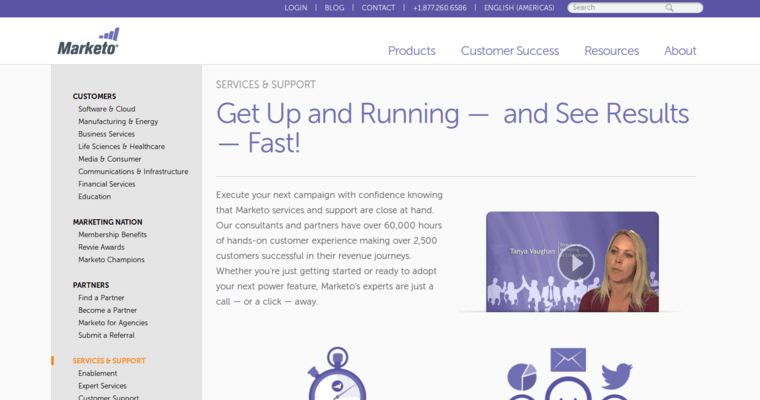 Service page of #11 Top Cloud CRM Solution: Marketo